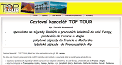 Desktop Screenshot of cktoptour.cz