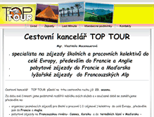 Tablet Screenshot of cktoptour.cz